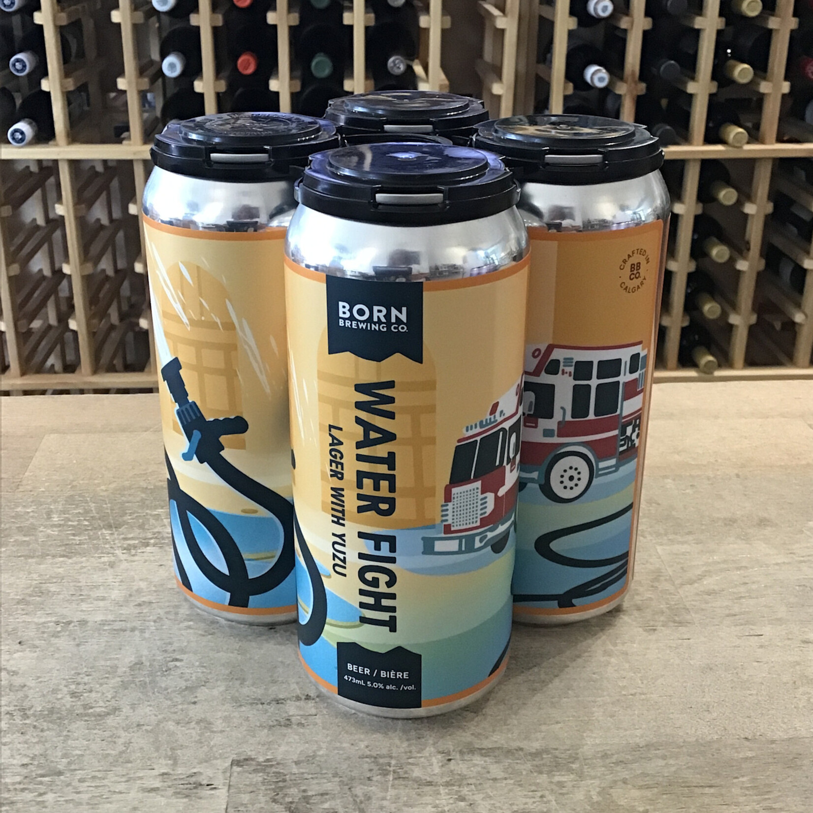 'Water Fight' Yuzu Lager, Born Brewing 4x473ml 5%