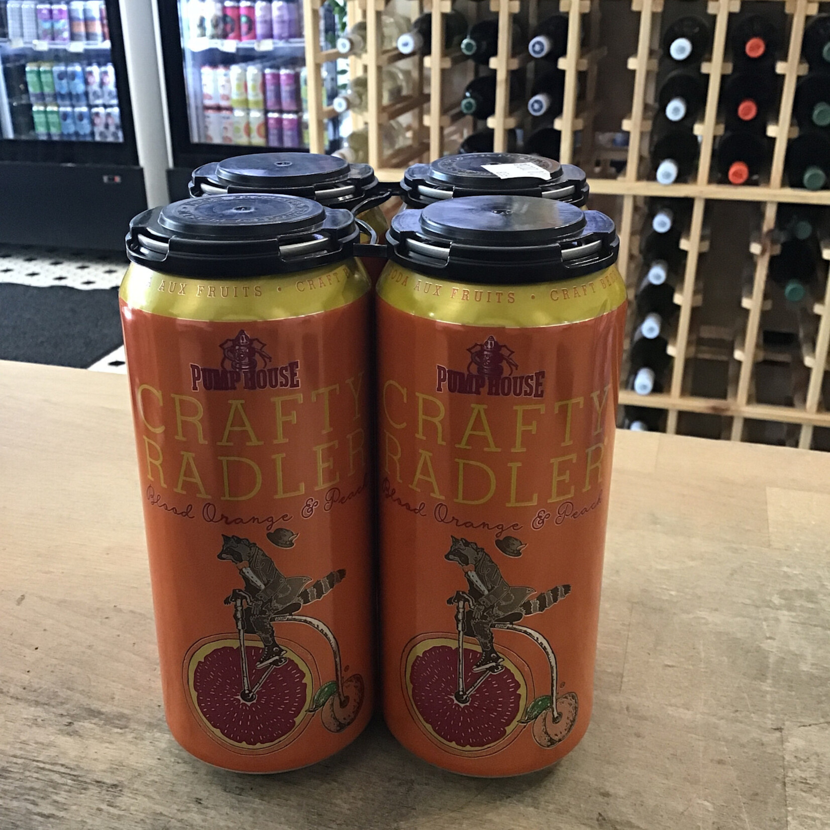 'Crafty' Blood ORange & Peach Radler. Pumphouse Brewing 4x473ml 4.7%