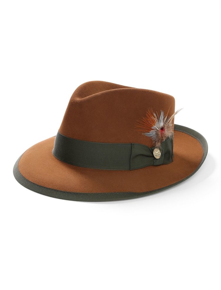 Whippet Fur Felt Teardrop Fedora Hat STETSON