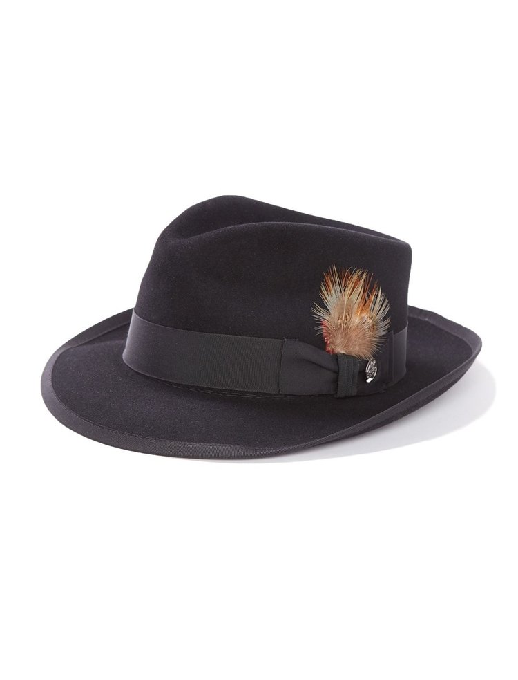 Whippet Fur Felt Teardrop Fedora Hat STETSON
