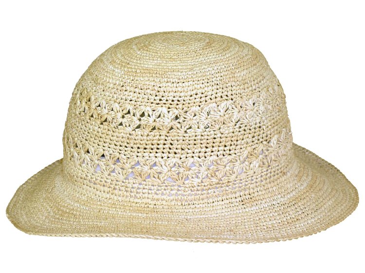 Chapeau Bob Femmes Paille Panama Crochetée Birgit MAYSER