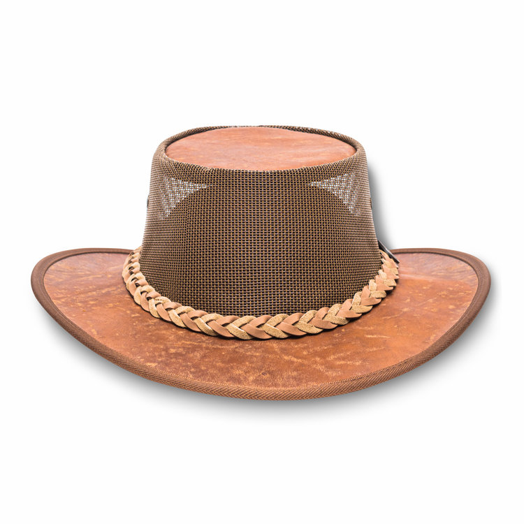 Kangaroo Cooler Vented Leather Hat BARMAH