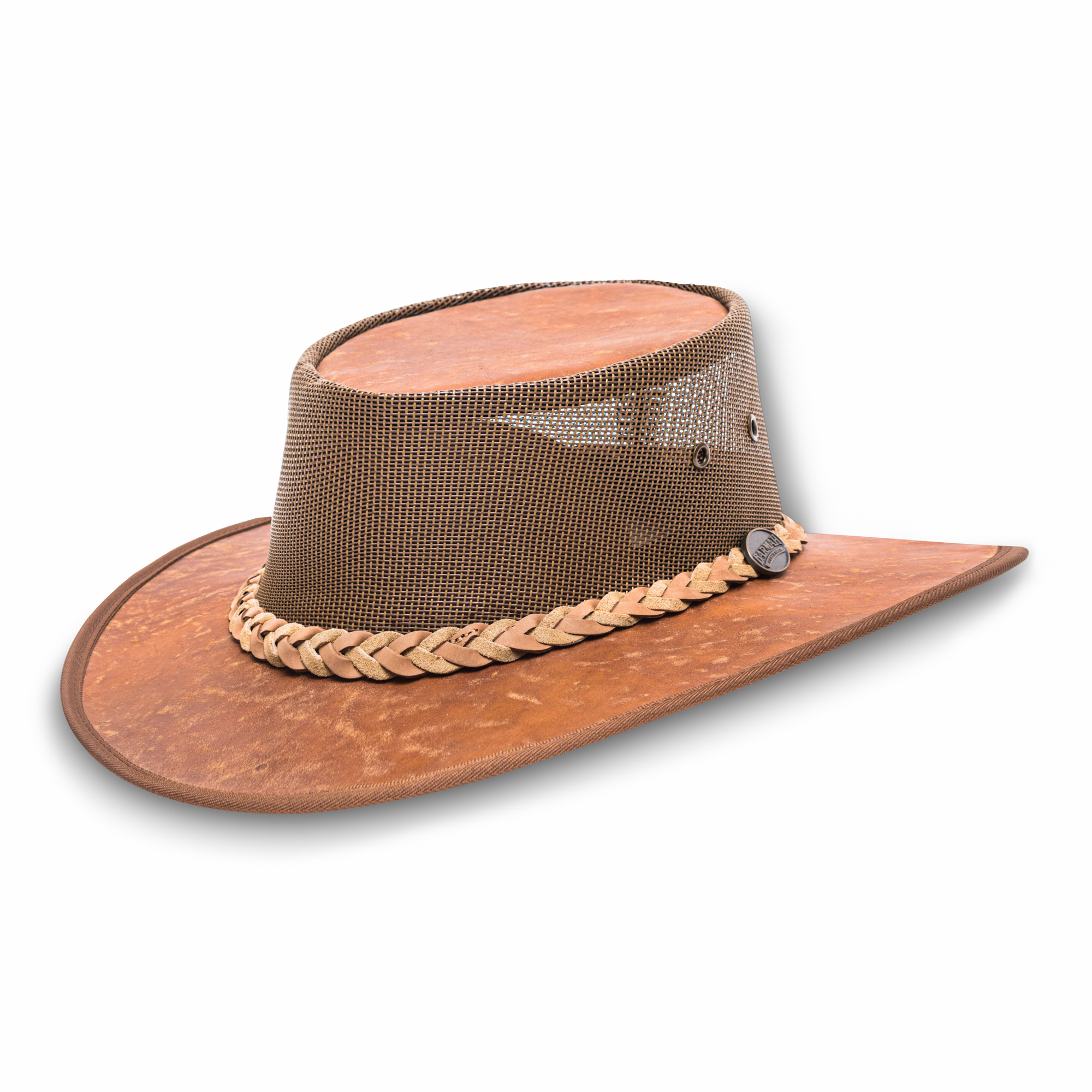Kangaroo Cooler Vented Leather Hat BARMAH
