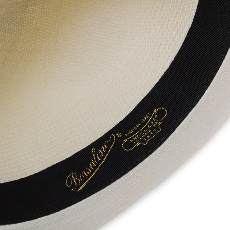 Panama Fine Medium Brim White