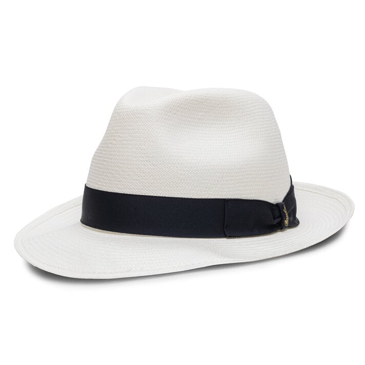 Casquette Borsalino Panama Extra Fine - Taille US 7 7/8 - Beige - Paille - Neuf Avec étiquette Et Boîte