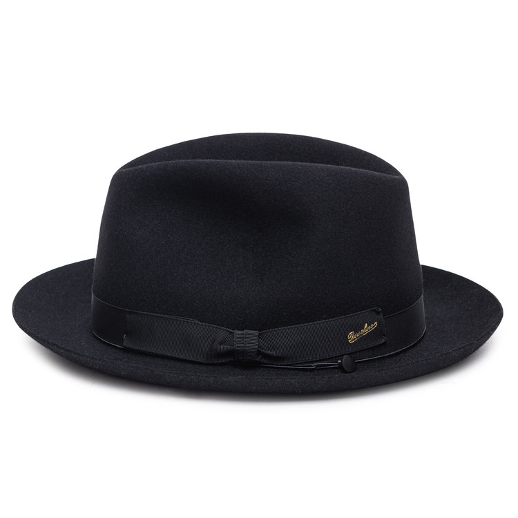 Vicuna Rare Fur Felt Fedora Hat BORSALINO