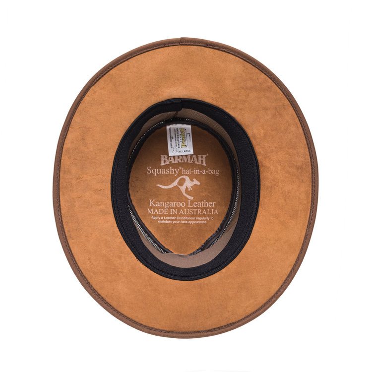 Kangaroo Cooler Vented Leather Hat BARMAH