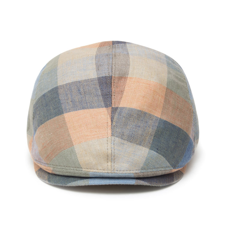 Jackson 100 % Linen Patchwork Flat Cap GÖTTMANN