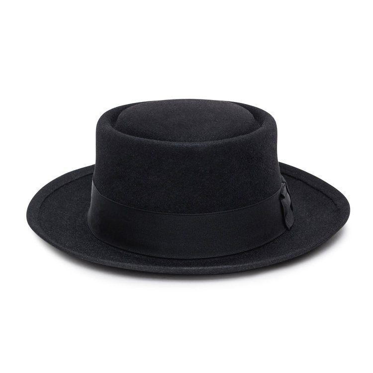 Porkpie Large Wide Fur Felt Hat HENRI HENRI