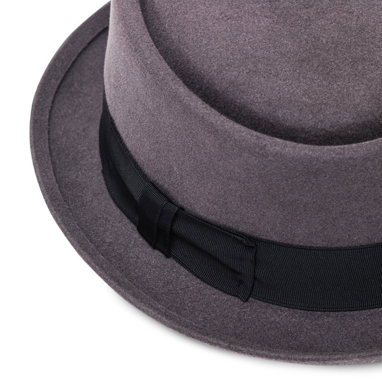 Chapeau Porkpie Bord Court Feutre Fourrure HENRI HENRI