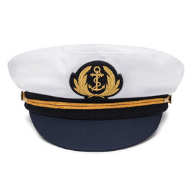 White Captain Hat  WRB Sales Wholesale Canada
