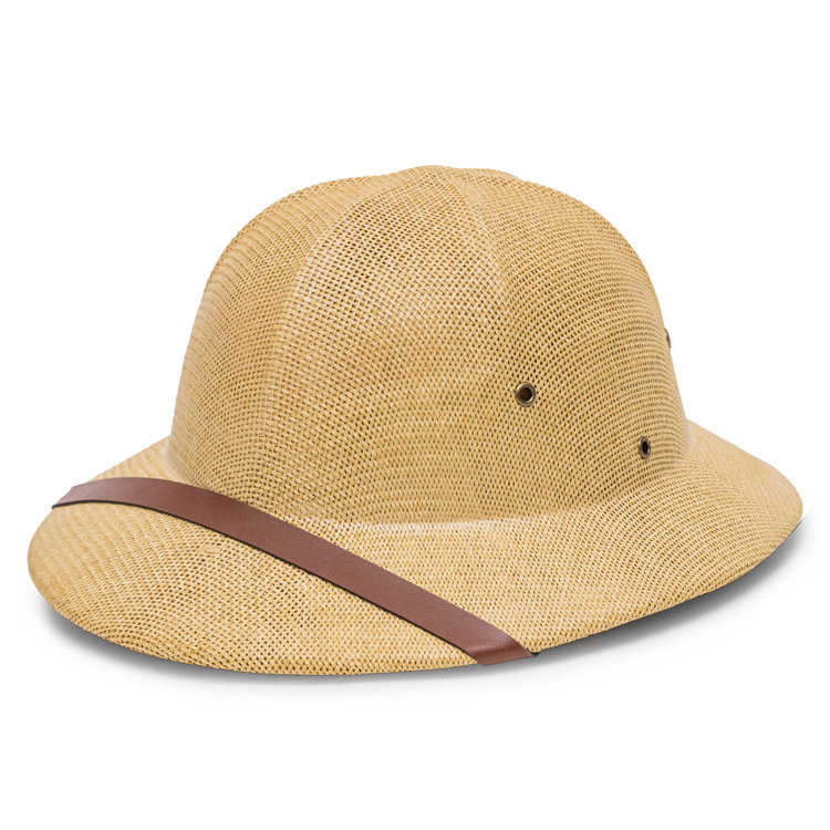 Pith Helmet Vented Straw Hat DORFMAN PACIFIC