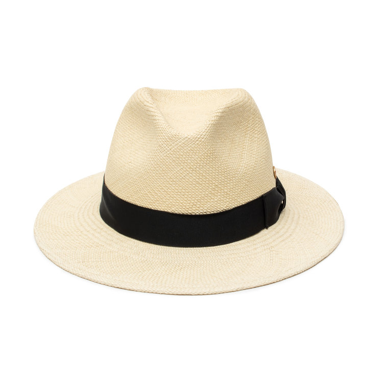 Menton Safari Brim Panama Straw Fedora Hat MAYSER