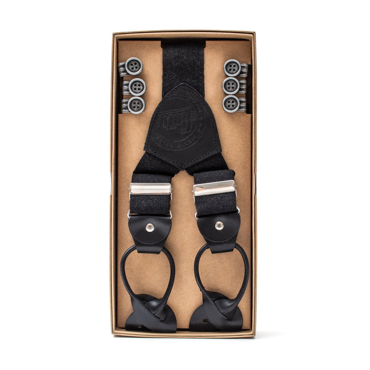 6726 Button Fastening Leather Suspenders LLOYD