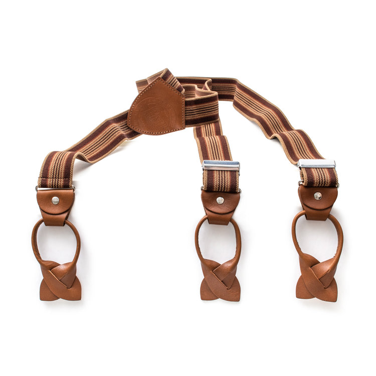 6726 Button Fastening Leather Suspenders LLOYD