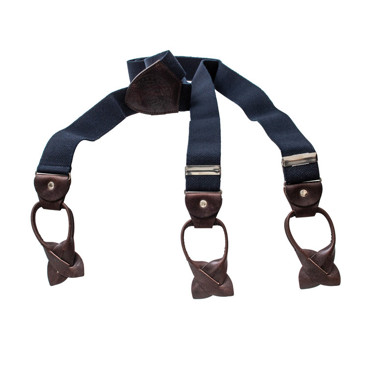 6726 Button Fastening Leather Suspenders LLOYD