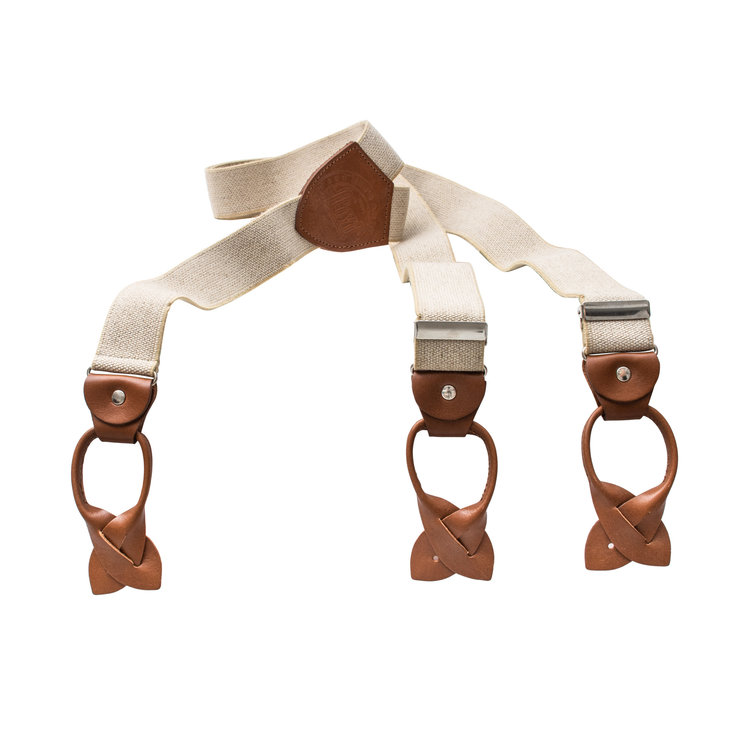6726 Button Fastening Leather Suspenders LLOYD