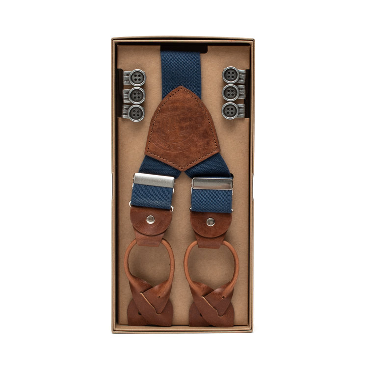 6726 Button Fastening Leather Suspenders LLOYD