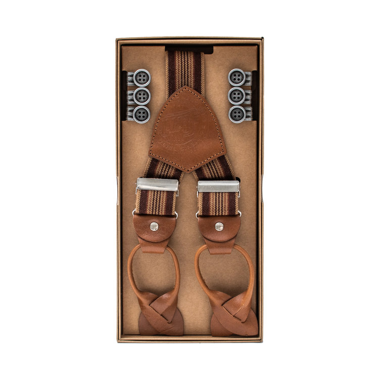 6726 Button Fastening Leather Suspenders LLOYD