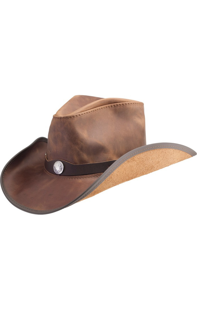 Western Leather Cowboy Hat AMERICAN HAT