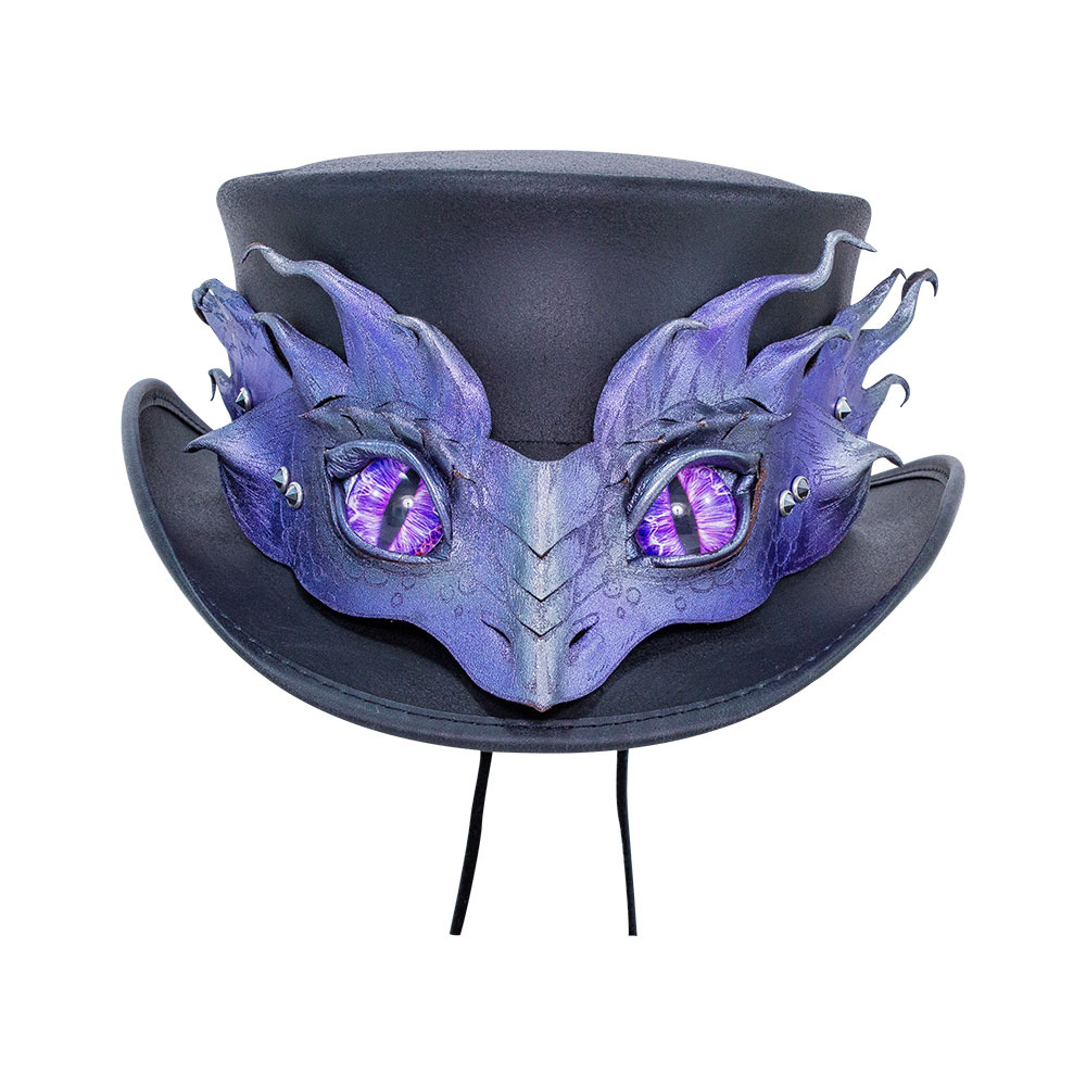 Marlow-Drakaina Band Leather Top Hat AMERICAN HAT | Henri Henri