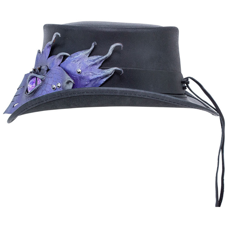 Haut-de-forme Cuir Marlow-Drakaina Band AMERICAN HAT