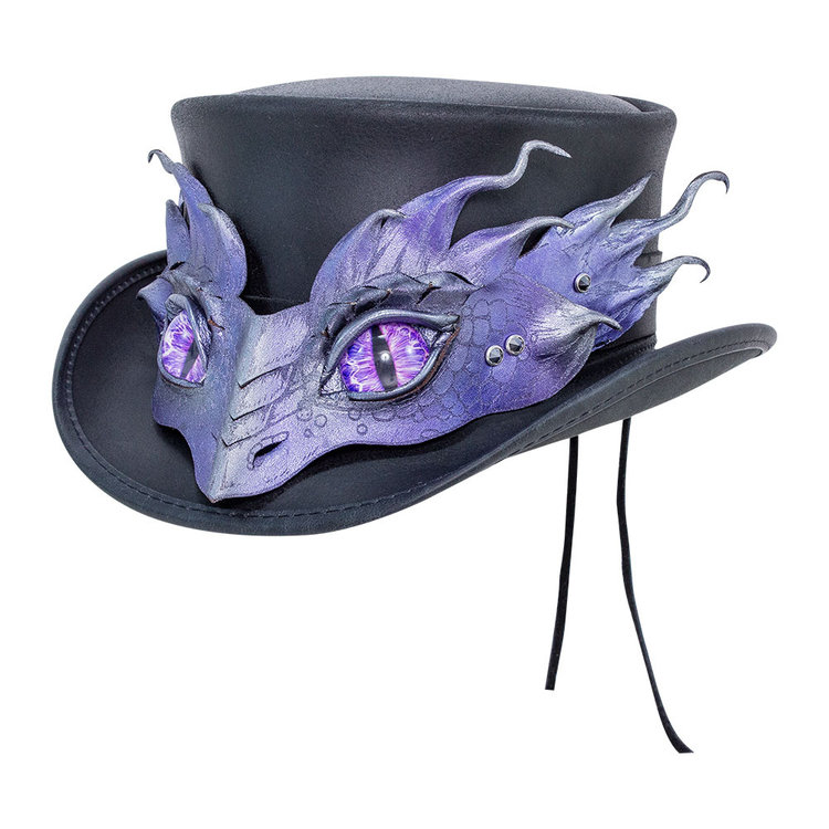 Marlow-Drakaina Band Leather Top Hat AMERICAN HAT