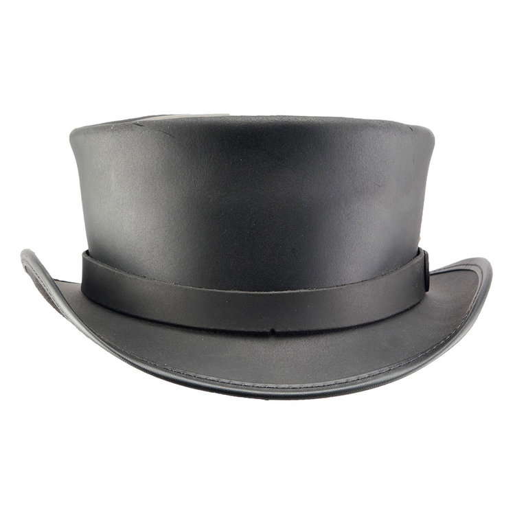 Marlow-lt Band Leather Top Hat AMERICAN HAT