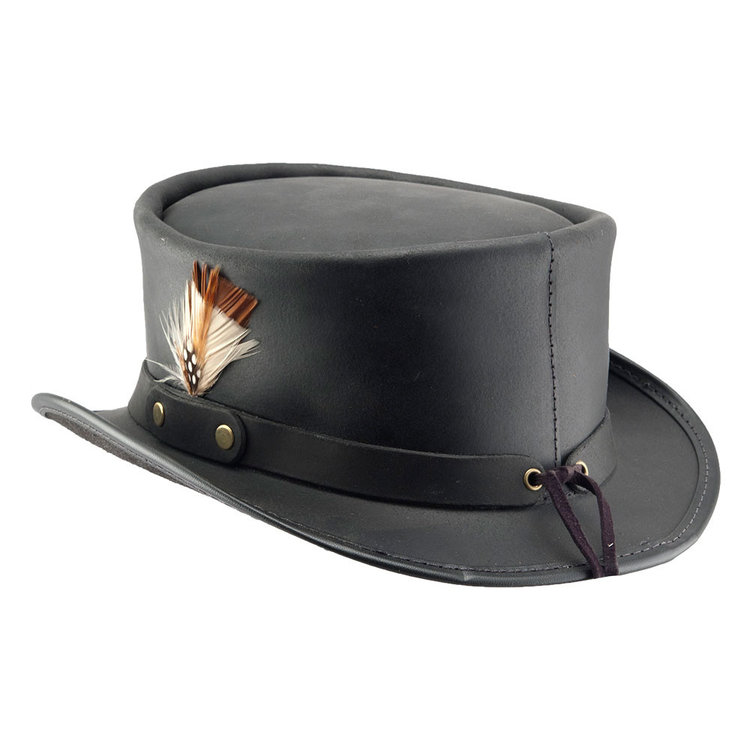 Haut-de-forme Cuir Marlow-lt Band AMERICAN HAT