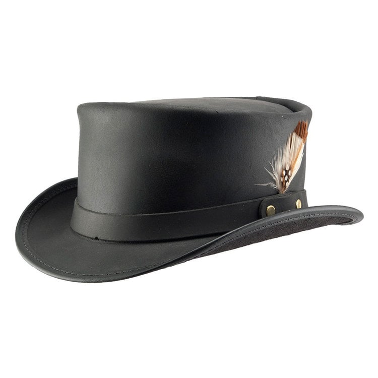 Haut-de-forme Cuir Marlow-lt Band AMERICAN HAT