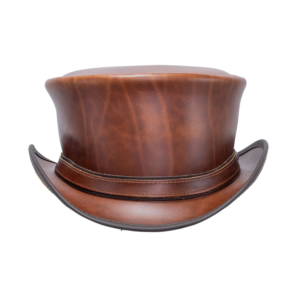 Hampton Leather Top Hat AMERICAN HAT | Fast Shipping | Henri Henri