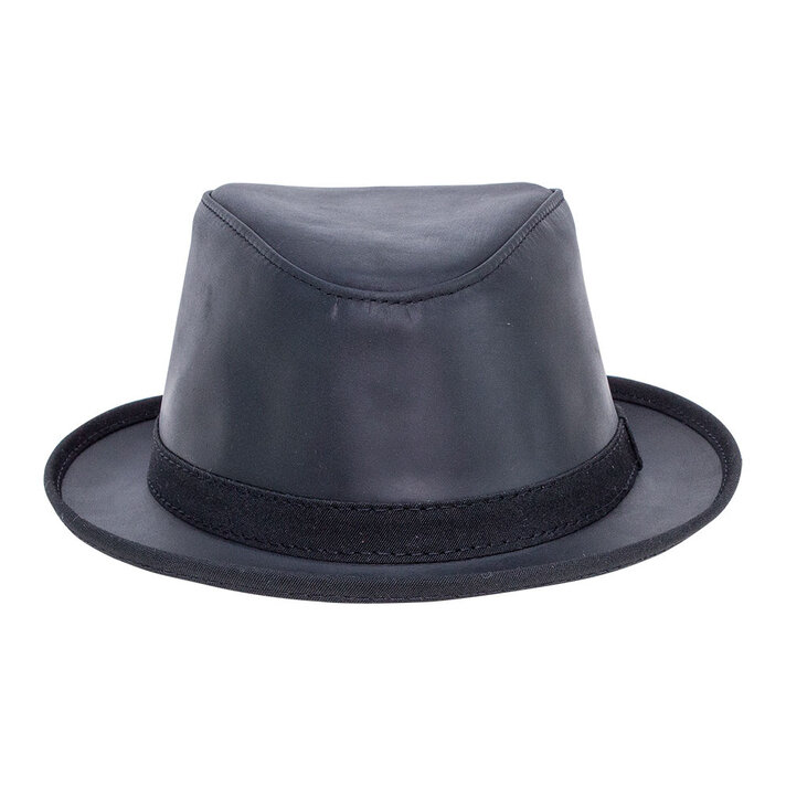 Leather fedora hats for men hotsell