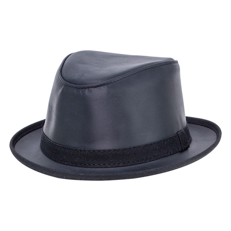 Soho Short Brim Leather Hat AMERICAN HAT