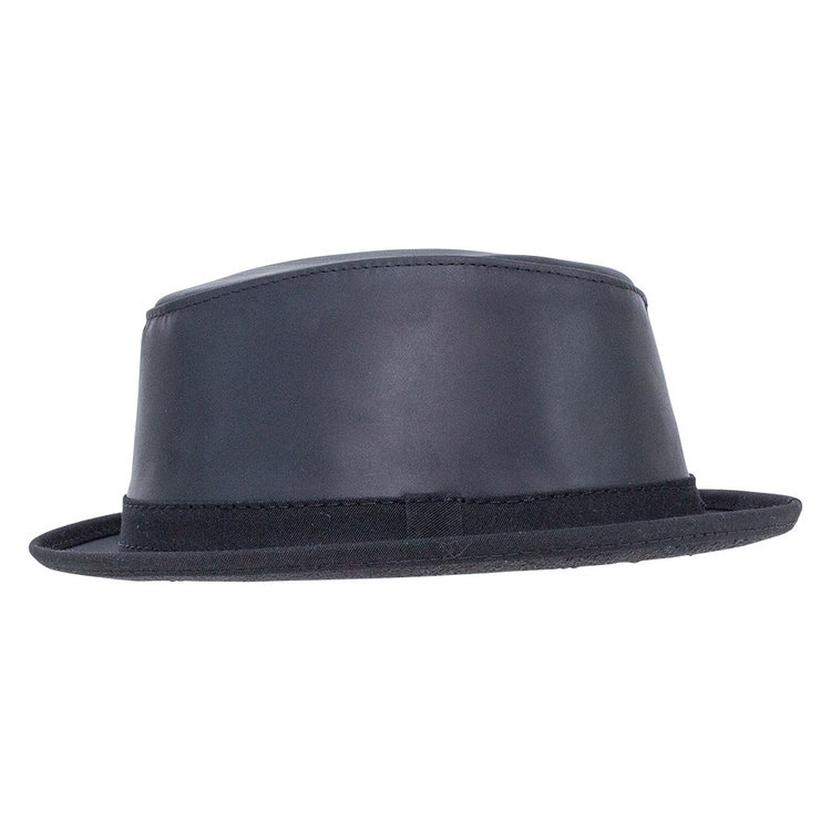 Soho Short Brim Leather Hat AMERICAN HAT