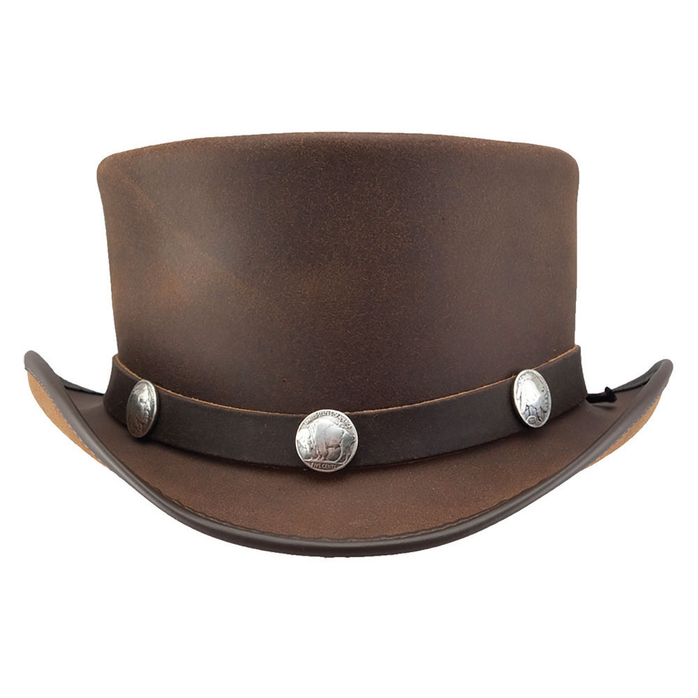El Dorado Leather Top Hat AMERICAN HAT | Henri Henri