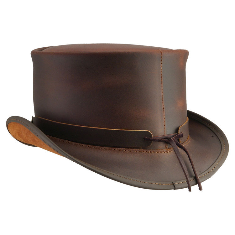 El Dorado Leather Top Hat AMERICAN HAT