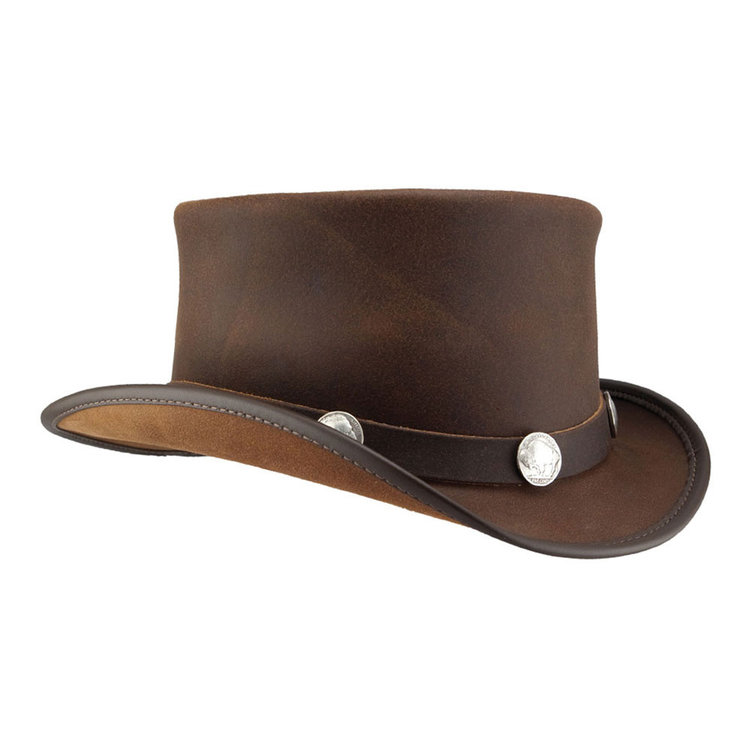 El Dorado Leather Top Hat AMERICAN HAT