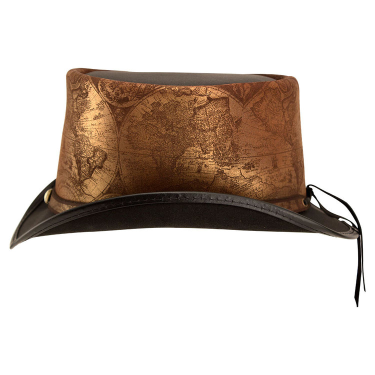 Haut-de-forme Cuir Gravé hAtlas AMERICAN HAT