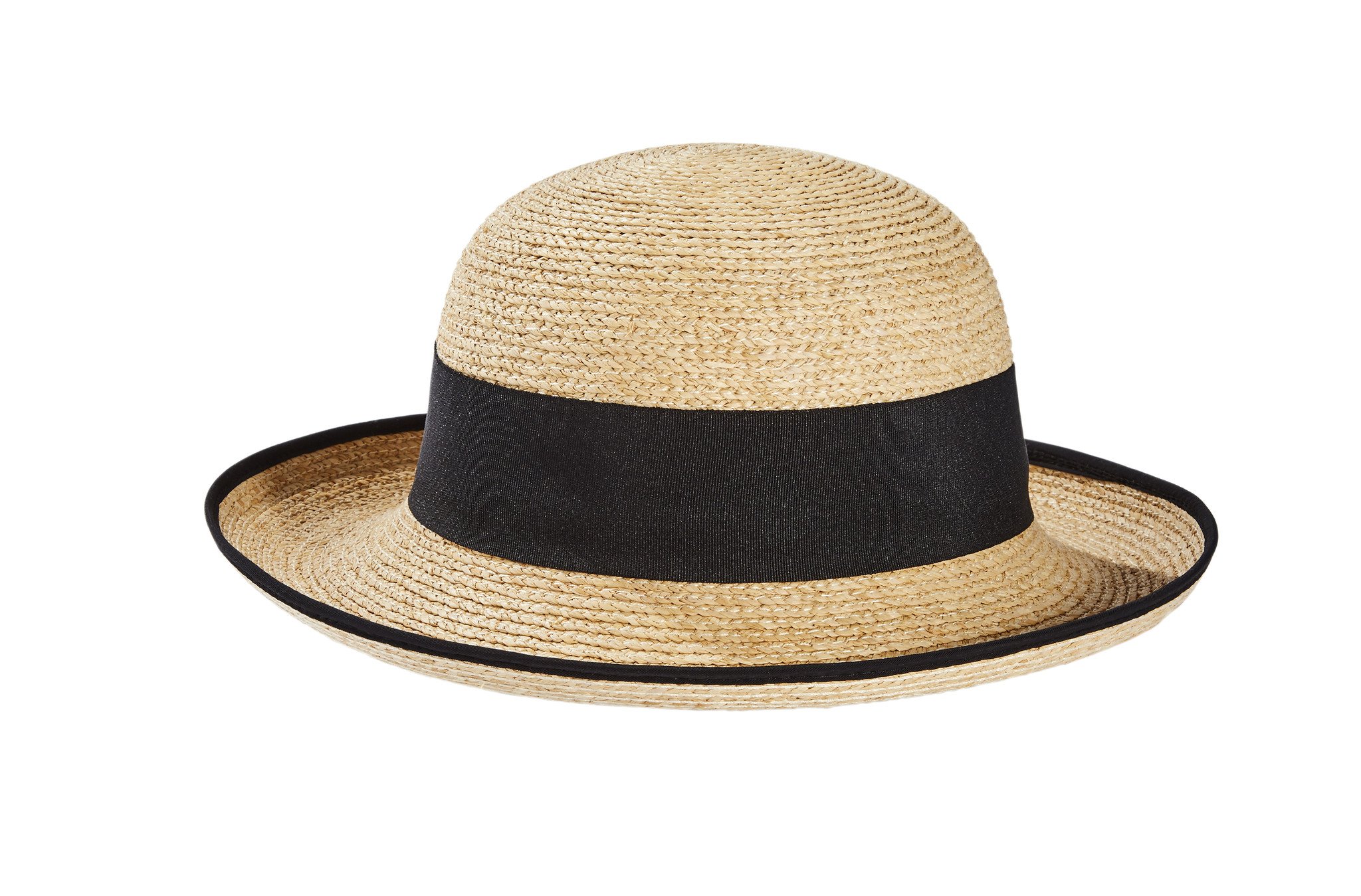 Buy Lady Sun Caps Ribbon Round Flat Top Straw Hat Summer Hats For
