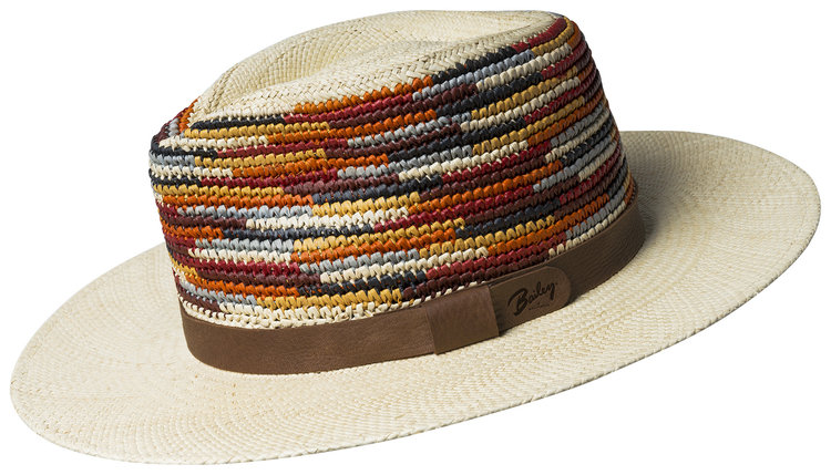 Tasmin Flat Brim Craft Panama Straw Hat BAILEY