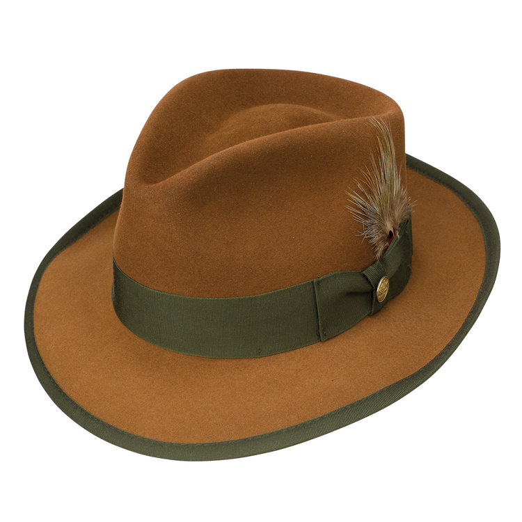 Whippet Fur Felt Teardrop Fedora Hat STETSON