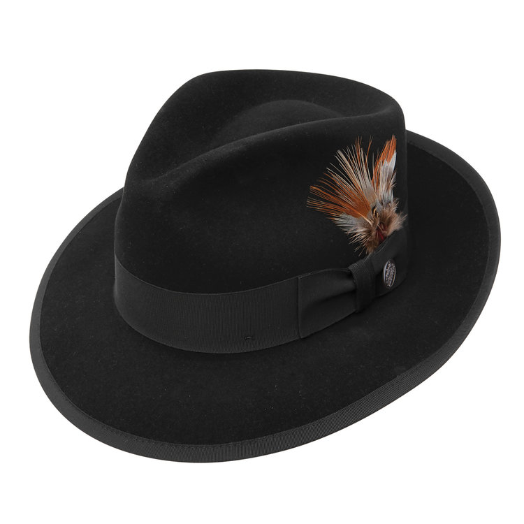 Whippet Fur Felt Teardrop Fedora Hat STETSON