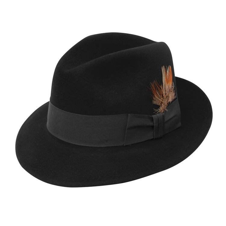 Saxon Classic Fur Felt Fedora Hat STETSON