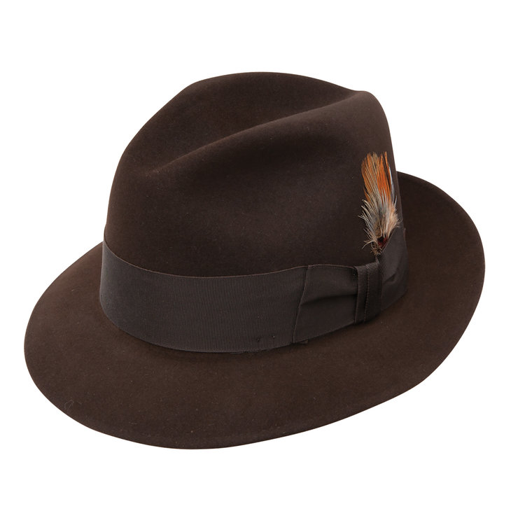 Saxon Classic Fur Felt Fedora Hat STETSON