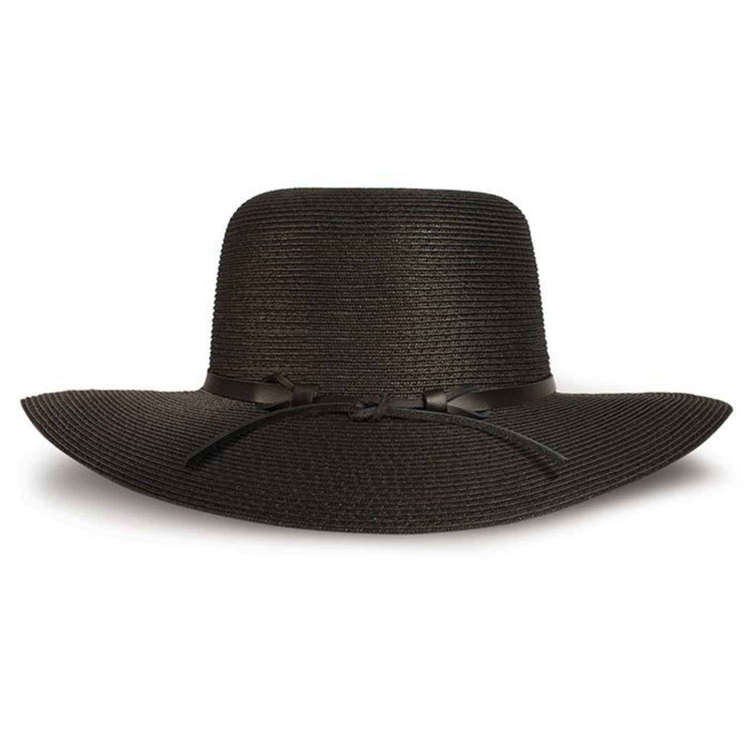 Buy HDE Women's Floppy Packable Wide Brim Sun Shade Derby Beach Straw Hat  (Black) at