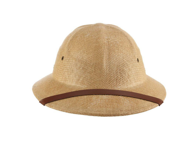 Pith Helmet Vented Straw Hat DORFMAN PACIFIC