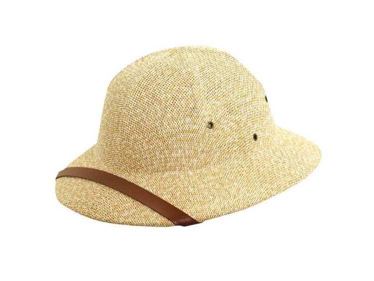 Pith Helmet Vented Straw Hat DORFMAN PACIFIC