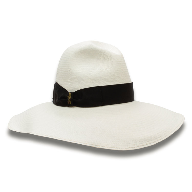 Chapeau Femmes Bord Large Paille Panama Sophie BORSALINO