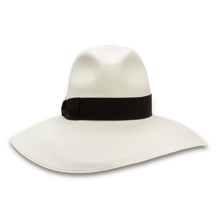 Chapeau Femmes Bord Large Paille Panama Sophie BORSALINO