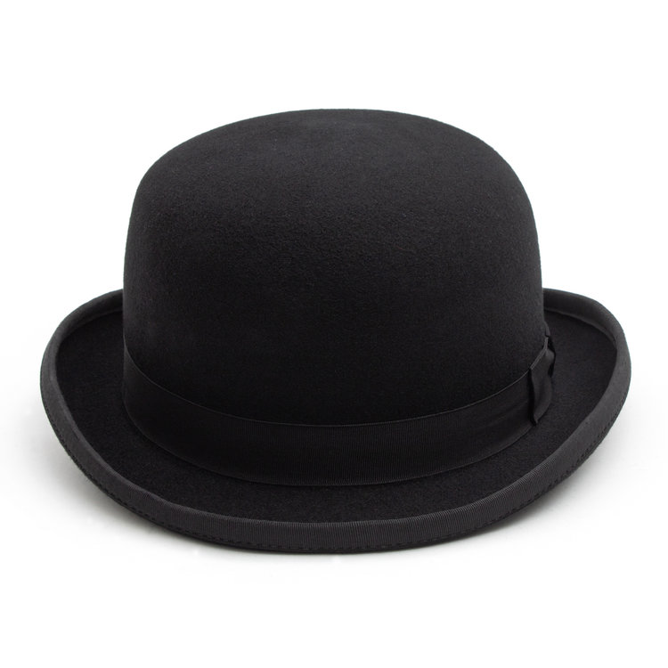 Chapeau Melon Feutre Laine Noir Bowler CHRISTYS'